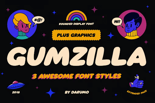 gumzilla vintage font.png