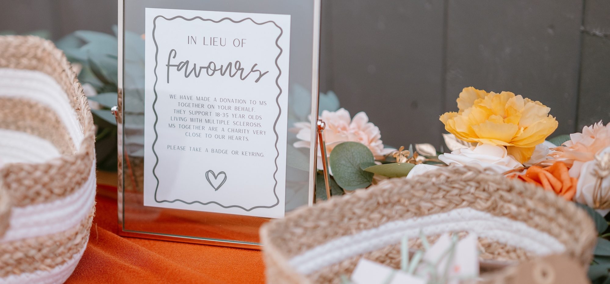Jess's wedding favours