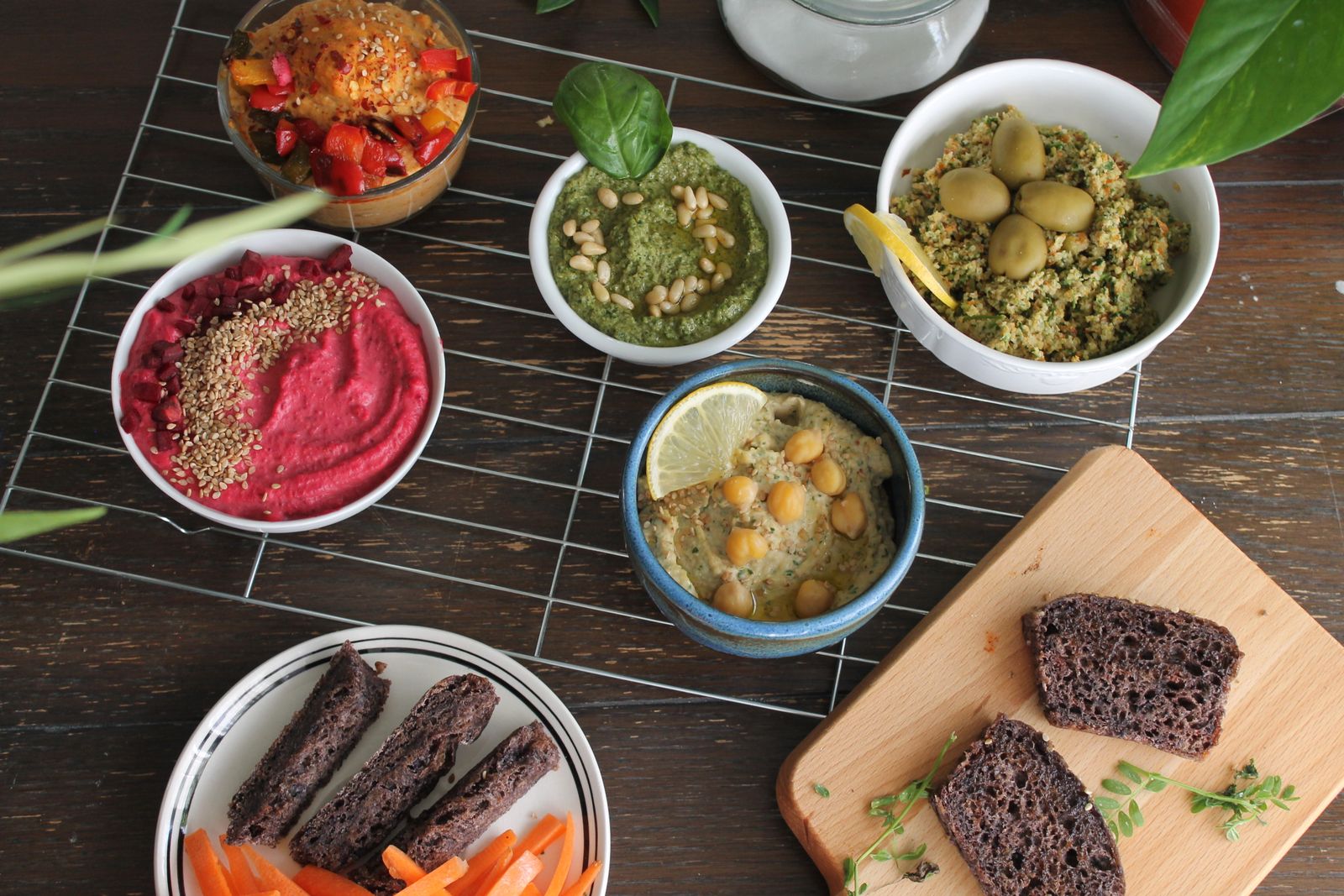 Vegetarisches und veganes Buffet