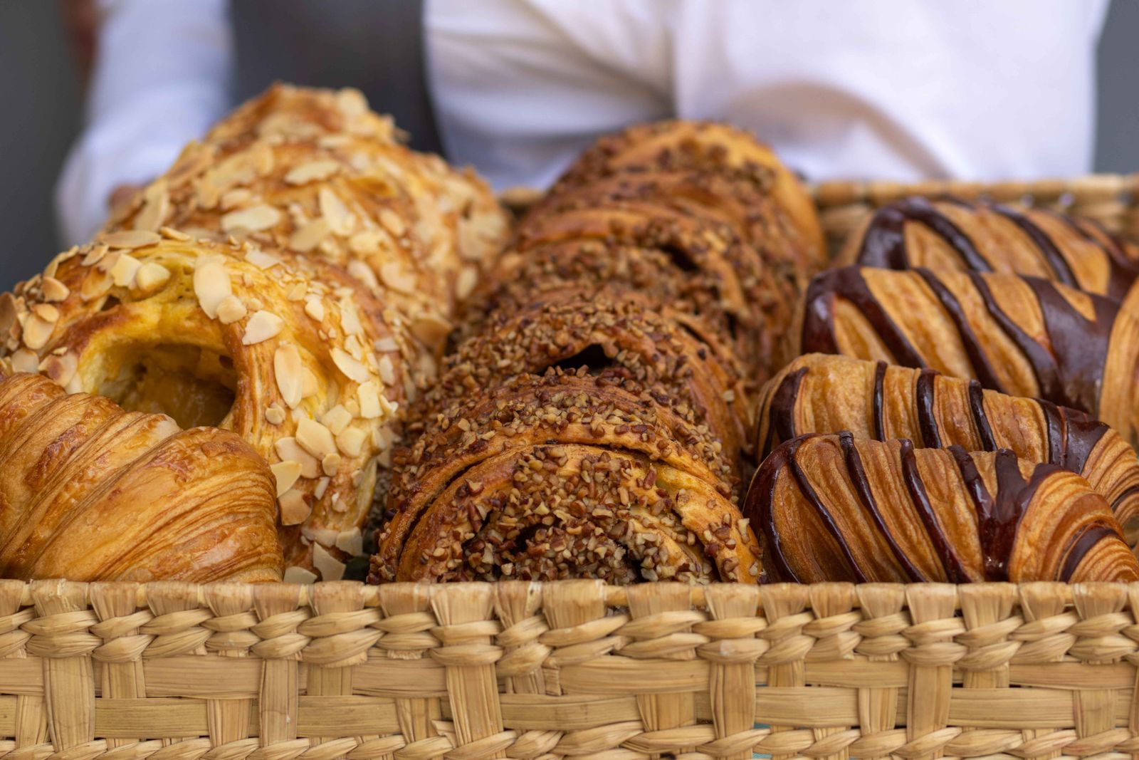Frisches Gebäck und Croissants