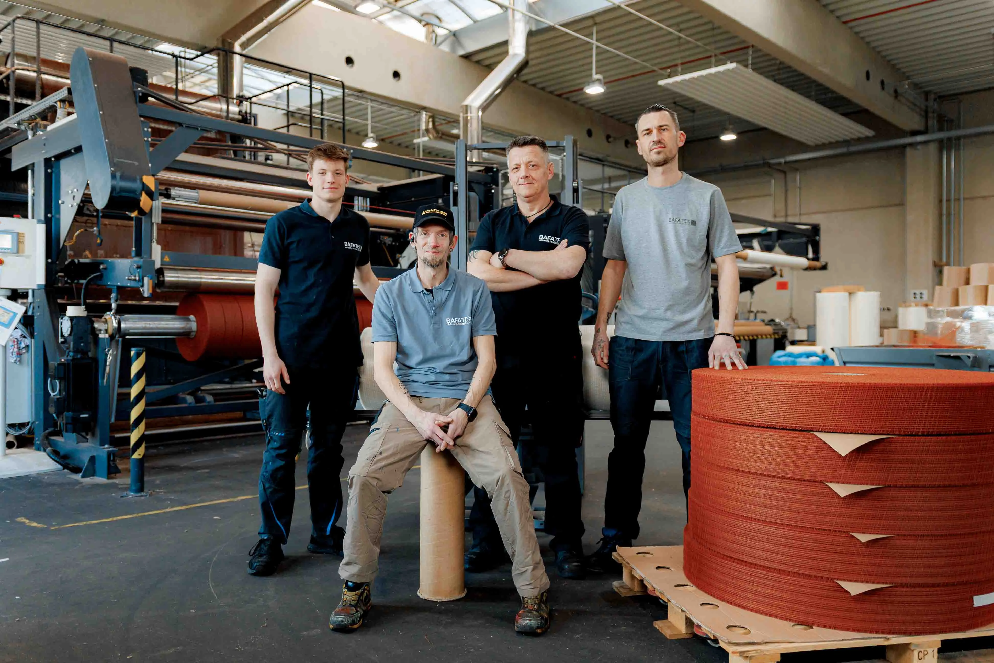 Productie van BAFATEX in Wipperfürth