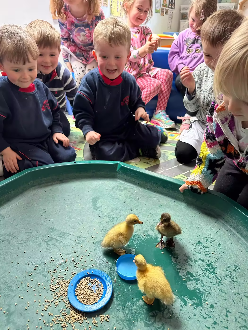 image of children involved in a creative art workshop