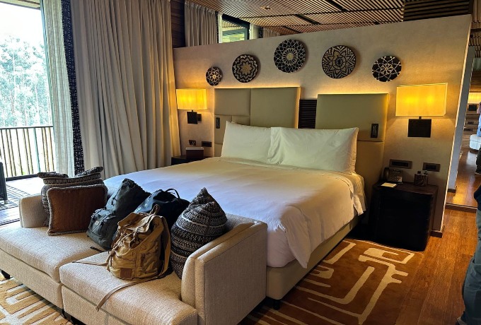 Guest room at the One and Only Gorillas Nest