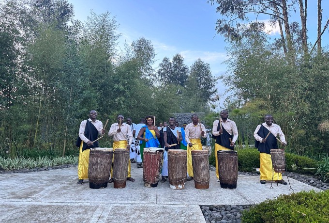 Rwandan dancers at One and Only Gorillas Nest