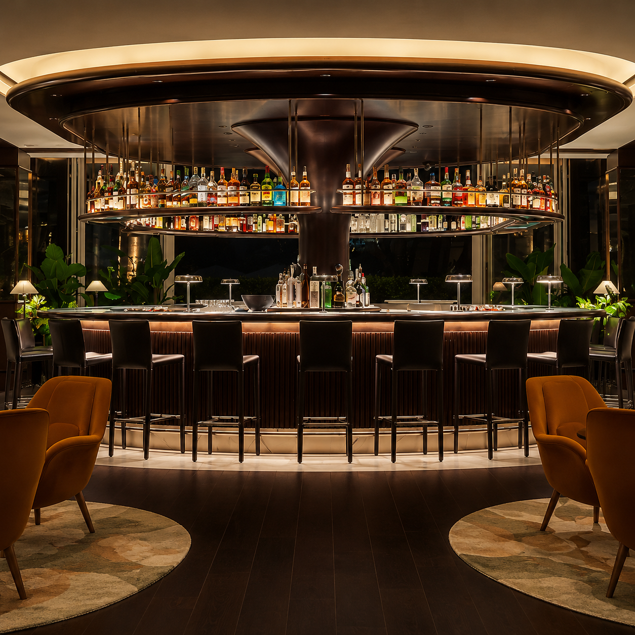 Pendry hotel bar where guests can use eligible Virtuoso hotel credit through Clements Travel