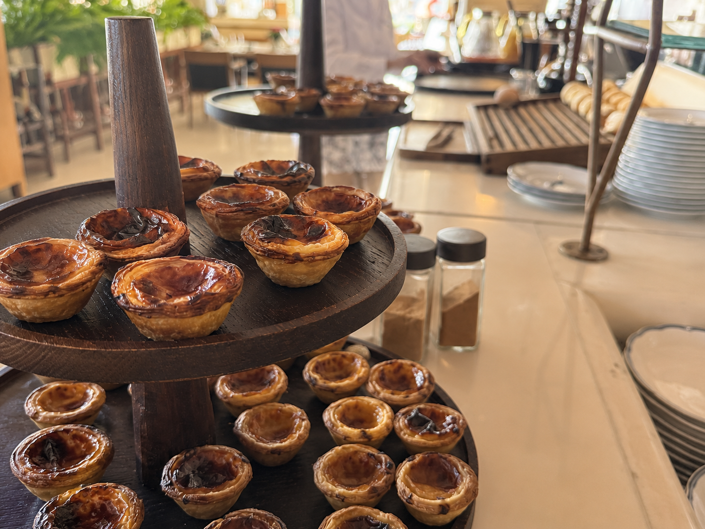 Fresh pastéis de nata served at breakfast at Belmond Reid’s Palace in Madeira