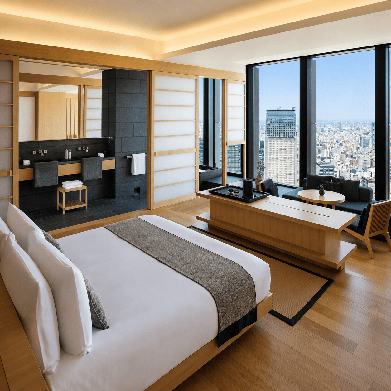Virtuoso upgrades in a hotel room