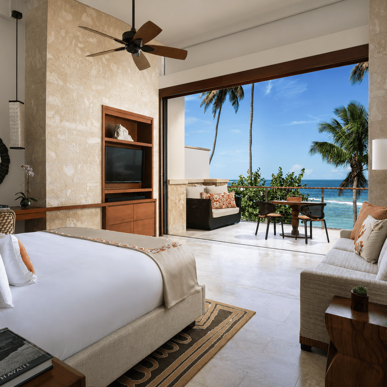 Marriott STARS suite upgrade example with ocean view balcony and luxury resort room benefits