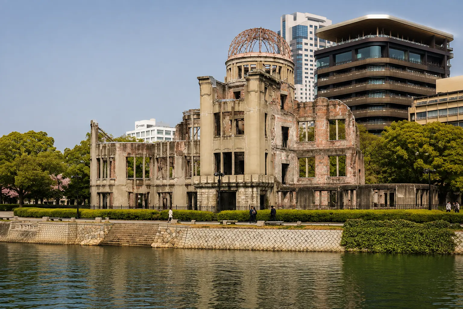 Hiroshima Atomic Bomb Dome, an easy day trip from Osaka by Shinkansen