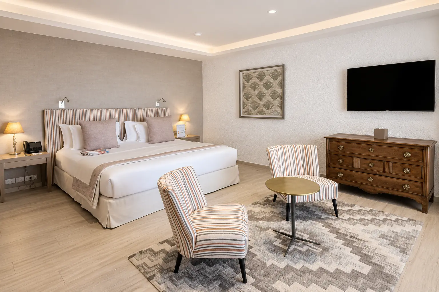 Classic guest room at Byblos Saint-Tropez outside the latest Laura Gonzalez renovation