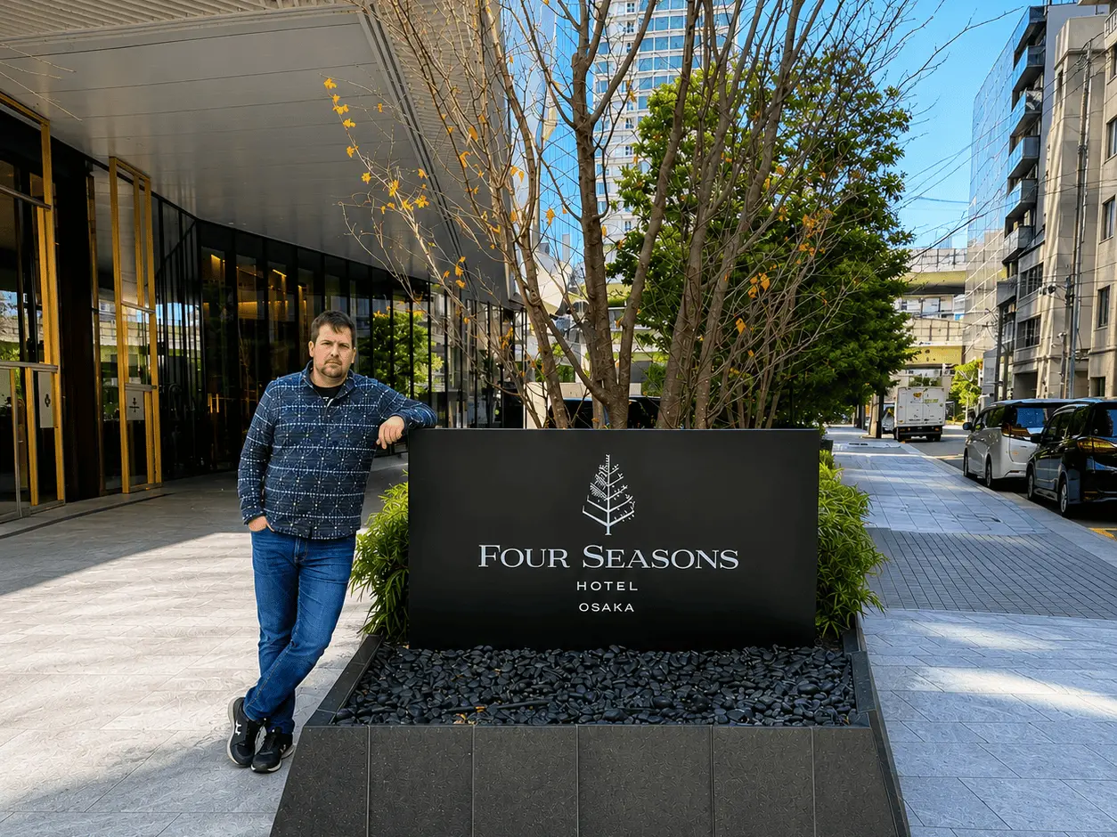 Dylan Clements at Four Seasons Hotel Osaka as a Four Seasons Preferred Partner advisor