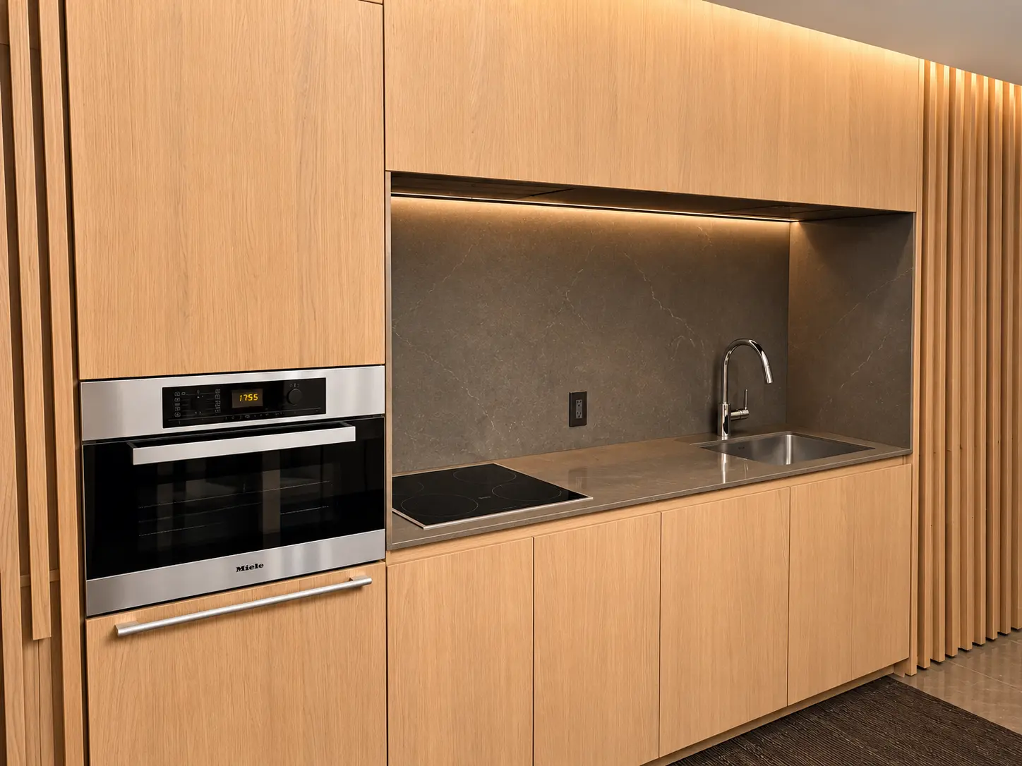 Full kitchen inside a residence at Four Seasons Hotel Kyoto.