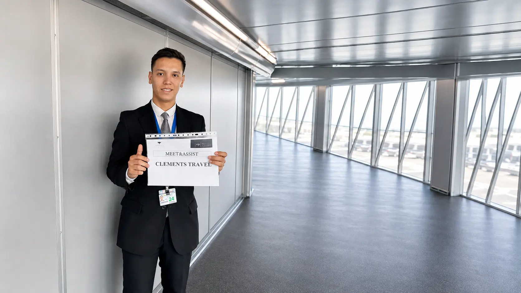 Airport meet and greet service in Europe for Clements Travel clients.