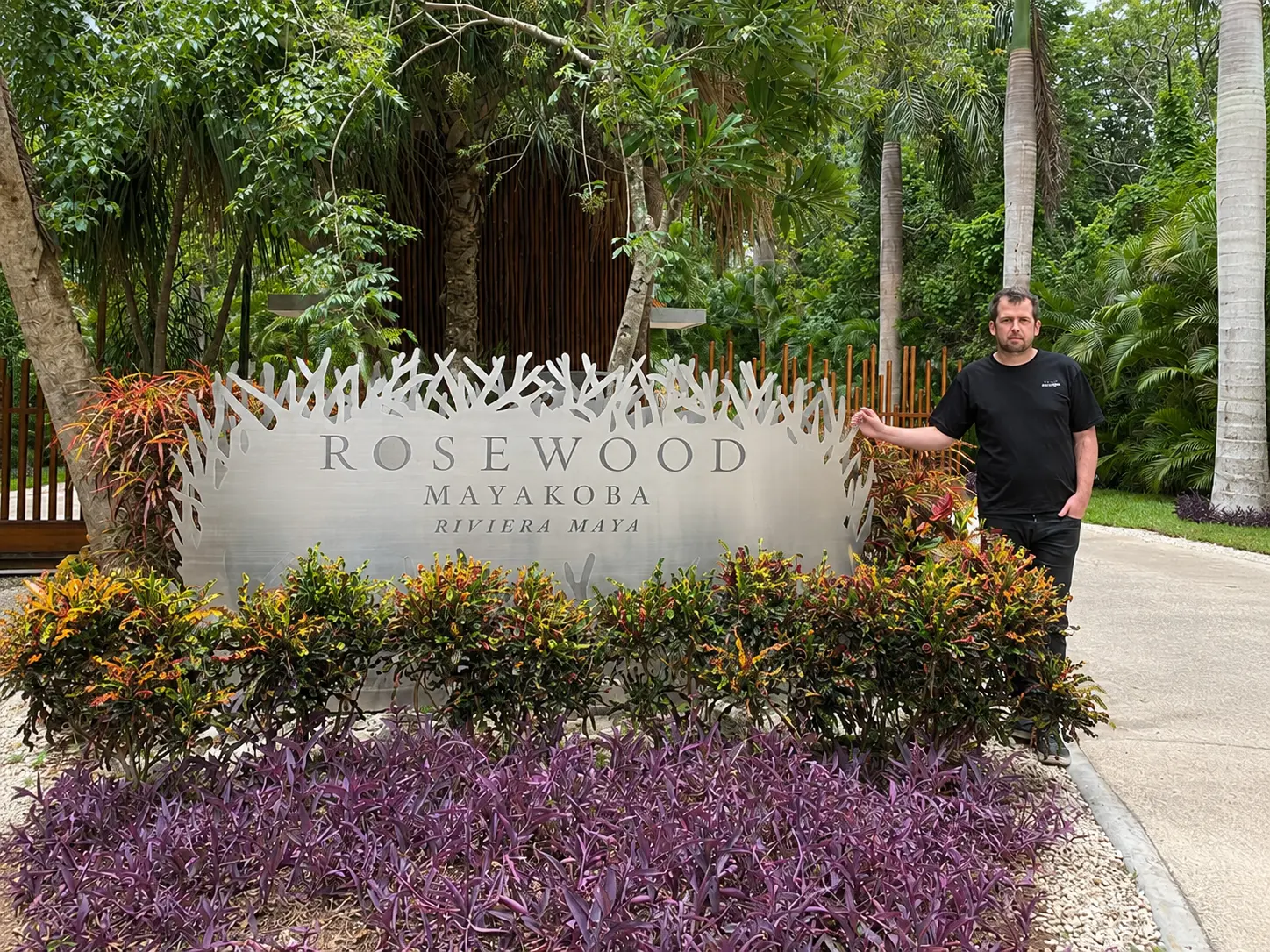 Dylan Clements of Clements Travel at Rosewood Mayakoba in Riviera Maya, Mexico