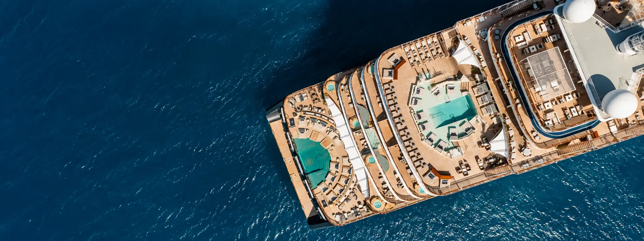 Explora Journeys luxury ship at sea with Virtuoso benefits available through Clements Travel