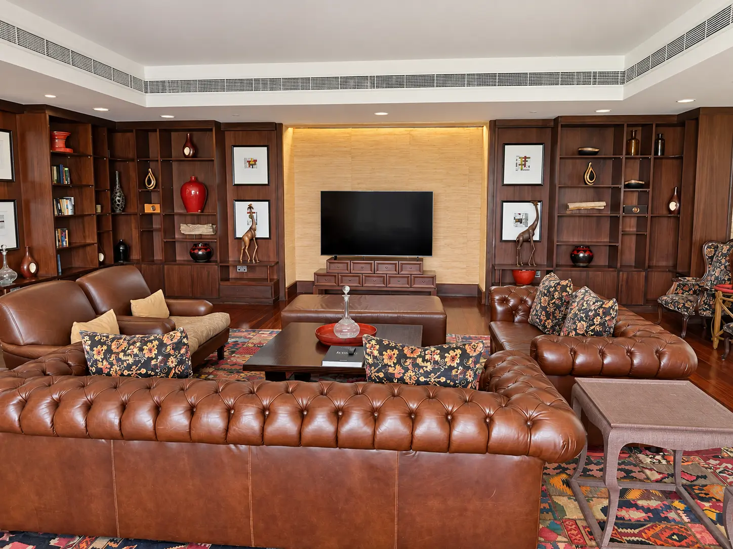 Lobby and reception at Four Seasons Safari Lodge Serengeti in Tanzania