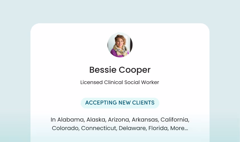 A screen shot of a website with a picture of a woman.