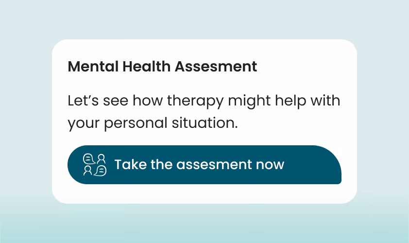 A sign that says mental health assignment let's see how therapy might help with.