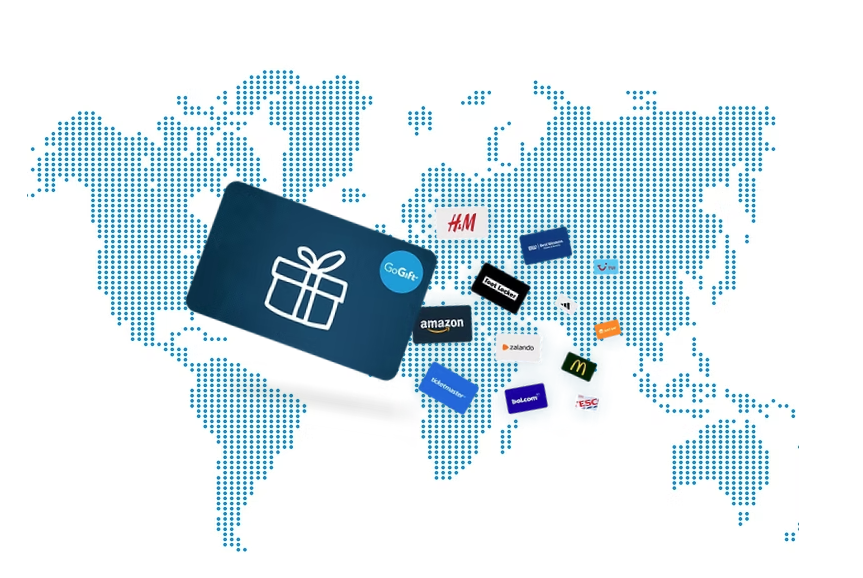 Image of a Gift Card with GoGift Logo and