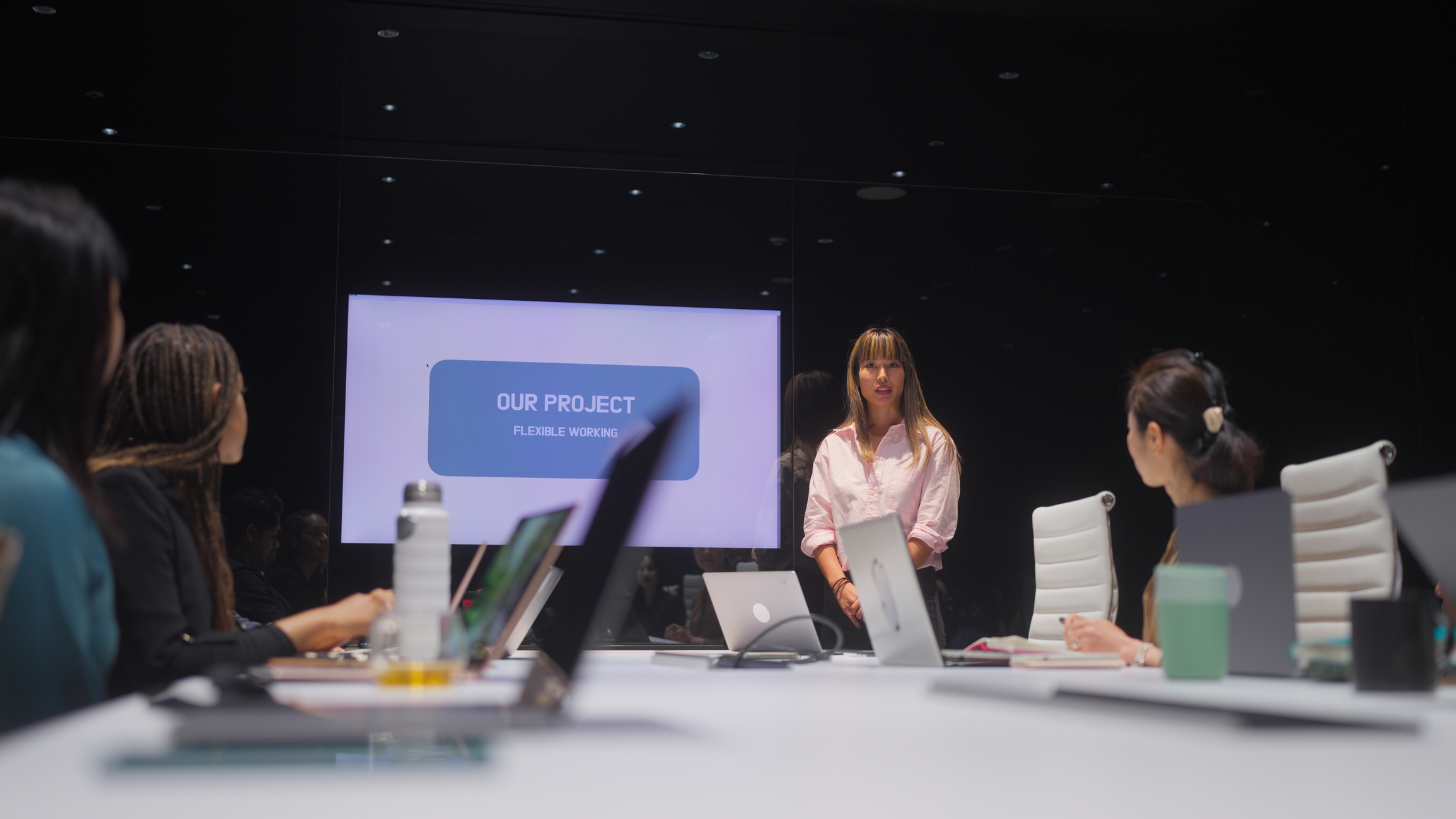 A team attending a workshop