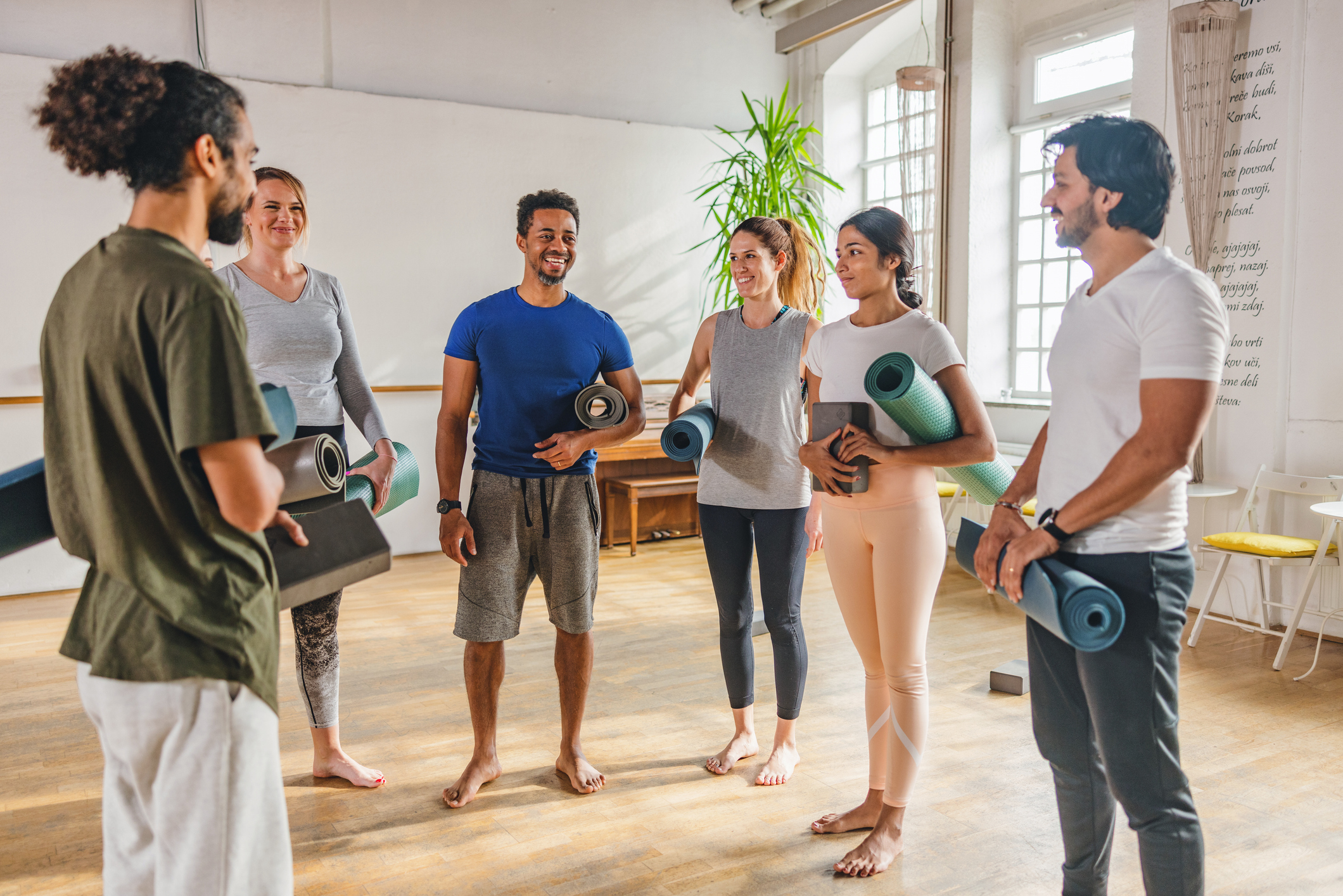 Happy employees in a positive work atmosphere