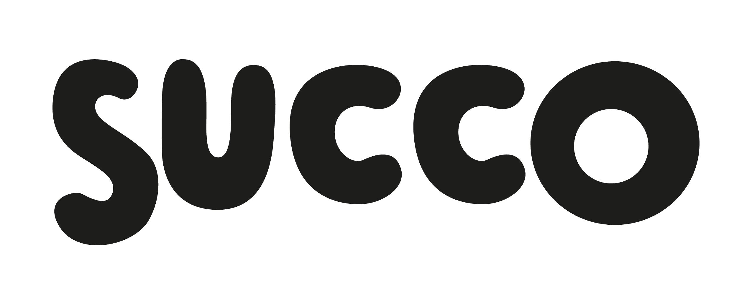 Succo Agency Logo. The word 'succo' in bold, rounded black letters on a transparent background.