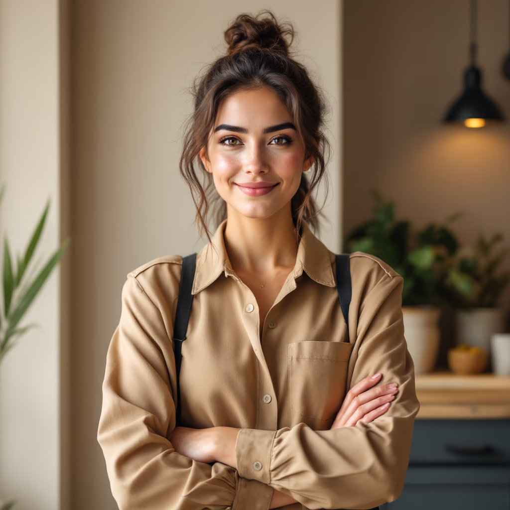 [headshot] image of customer (for a courier & delivery service)