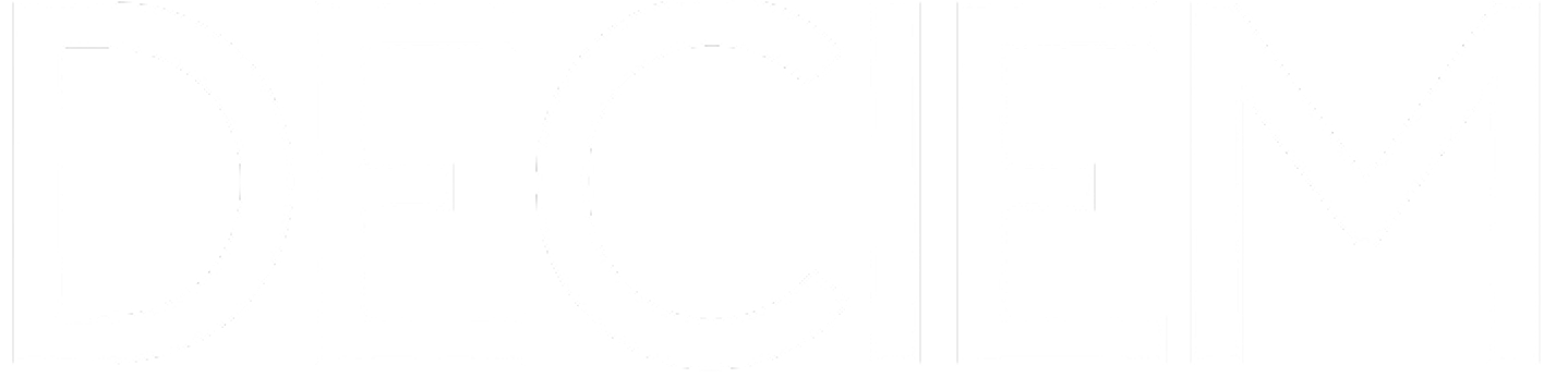 DECIEM brand logo in bold white letters on a black background.