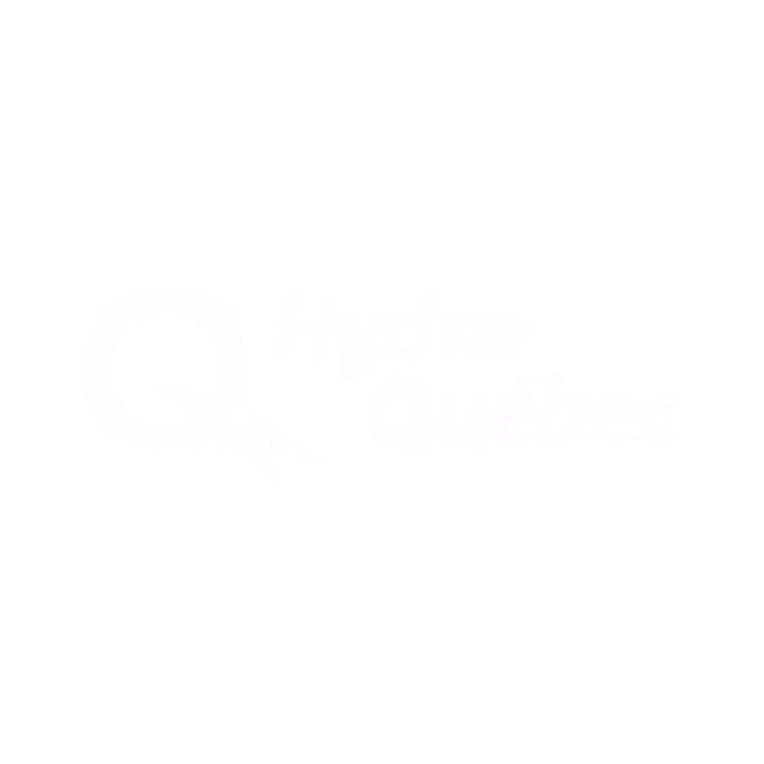 Logo de Hydro-Québec avec un cercle stylisé et un éclair.