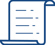 Scroll with text icon