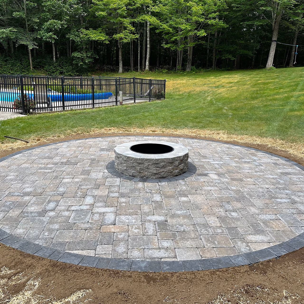 hardscaping near me concrete fit pit  Central Maine
