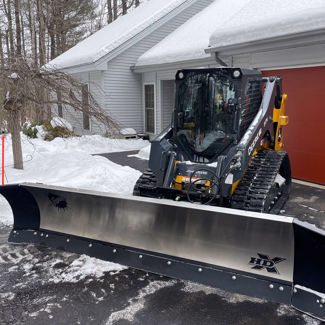 parking lot snow plowing commercial property Maine