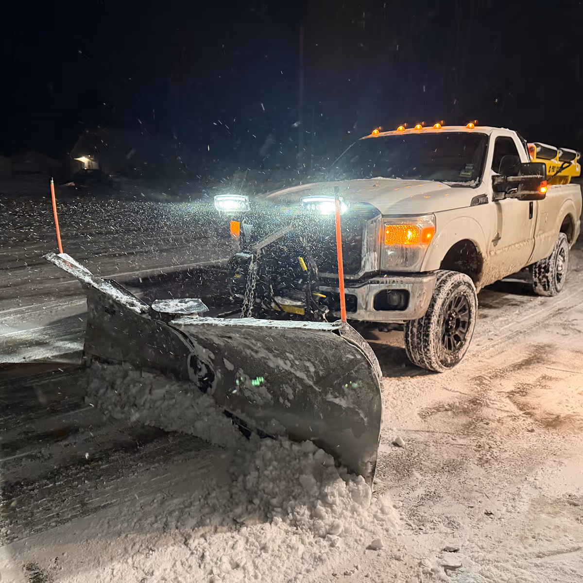 Snow plowing services in Maine by Camco Lawn Care