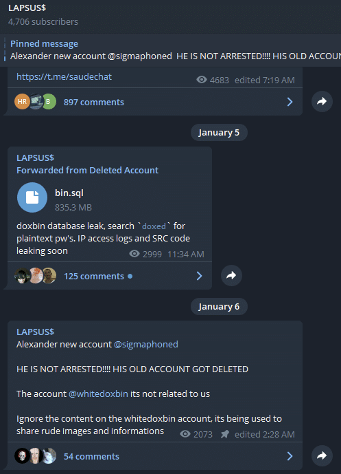 Lapsus$, the art of self-doxing and first OpSec failures
