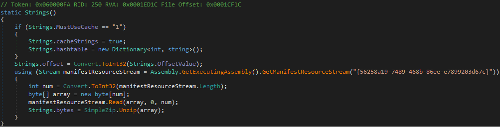 Strings about spook ransomware