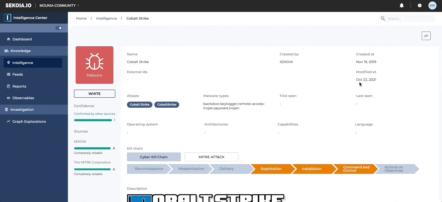 Export relationships in MITRE ATT&CK format