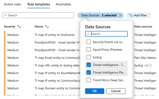 Analytics rule templates filtering (SEKOIA.IO Sentinel One)