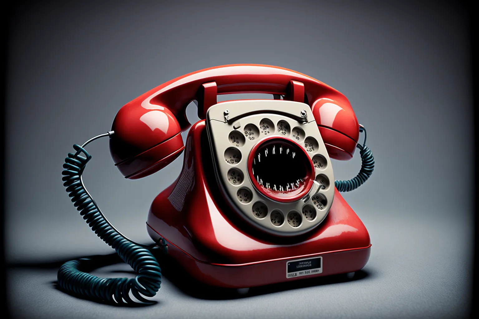 phone with teeth on the dial
