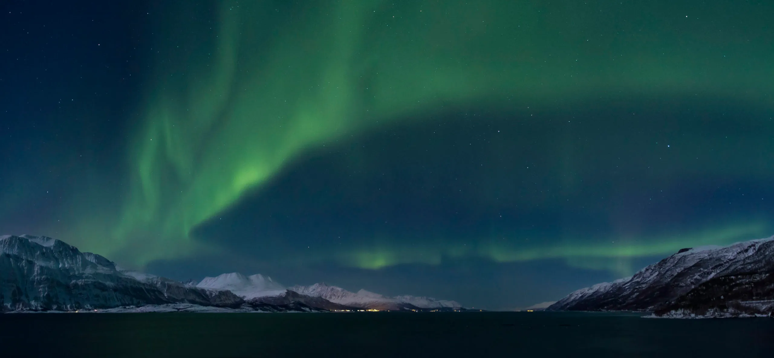 the northern lights at night