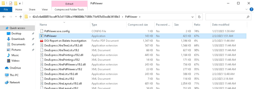 Windows RustBucket archive’s content. Source: Sekoia.io