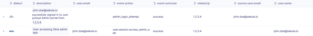 Integration of IAM solutions (Okta and JumpCloud) into the "Sekoia" SOC platform