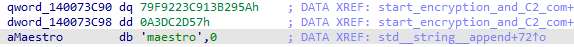 Username sent to the Mallox C2. Source : Sekoia.io TDR team