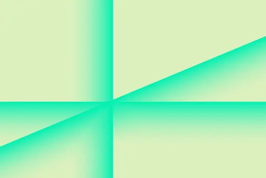 overlapping beams of green light