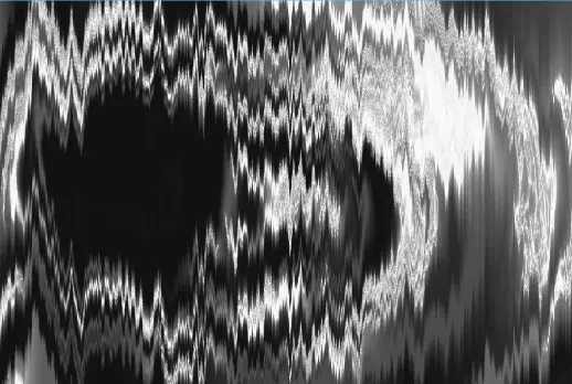 Blurry black and white rippling surface.