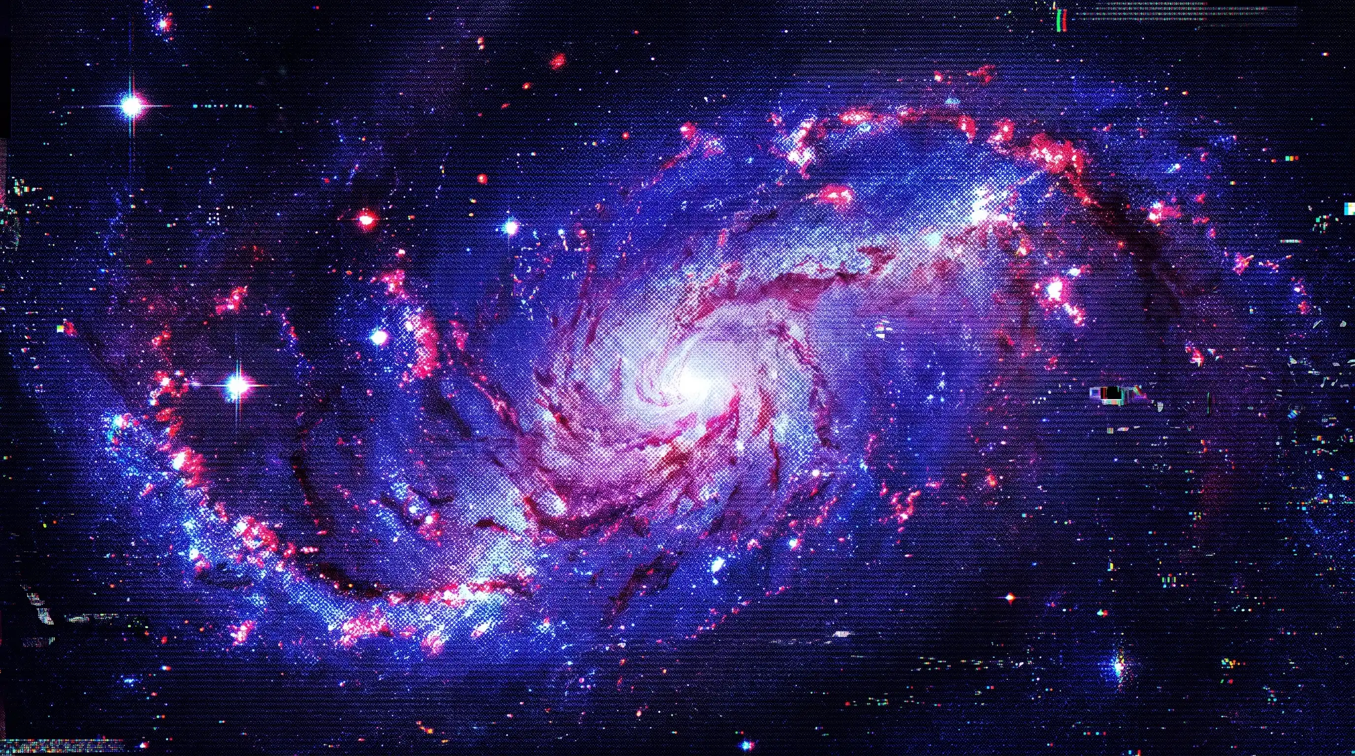 A swirling galaxy of stars, representing how integrations can work together in harmony.