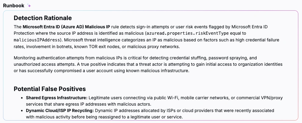 Detection rationale in the Sekoia platform.