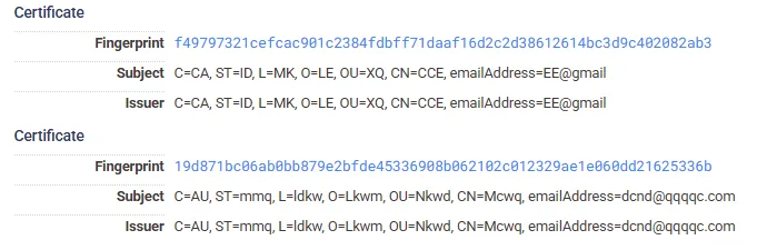TLS certificates on report server