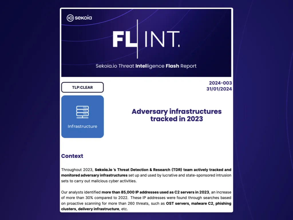 Sekoia FLINT report